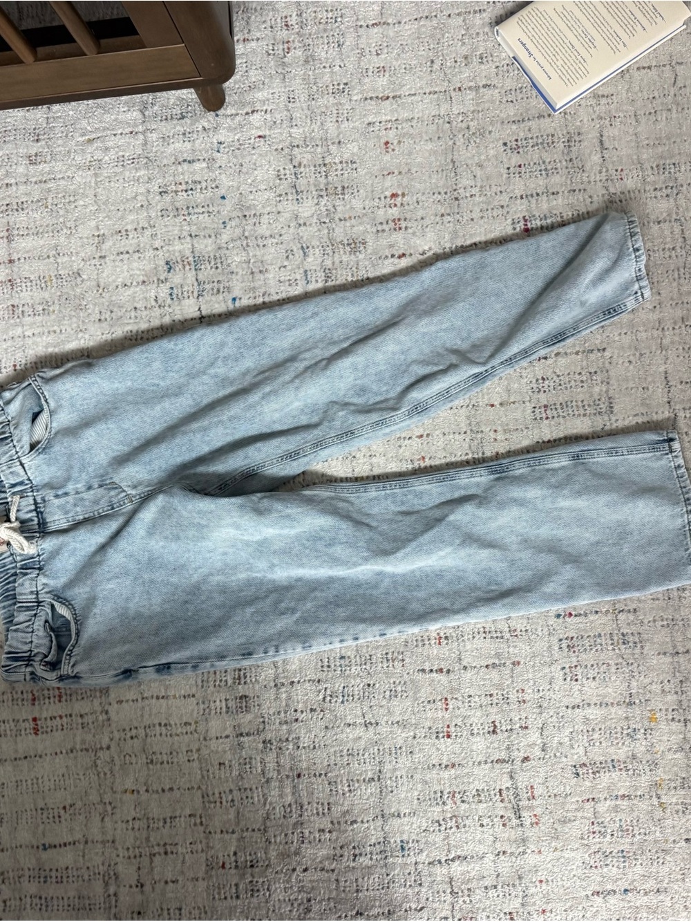 Ella Straight Leg Pant Jeans - Light Wash Blue